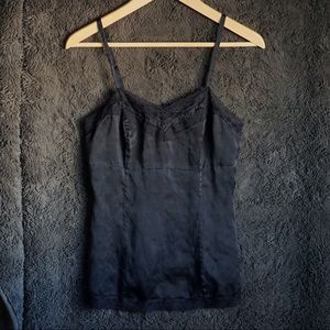 White House Black Market Market Lace Silk Cami